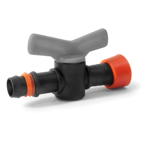 TAPE-PIPE SHUT-OFF VALVE WITH RING